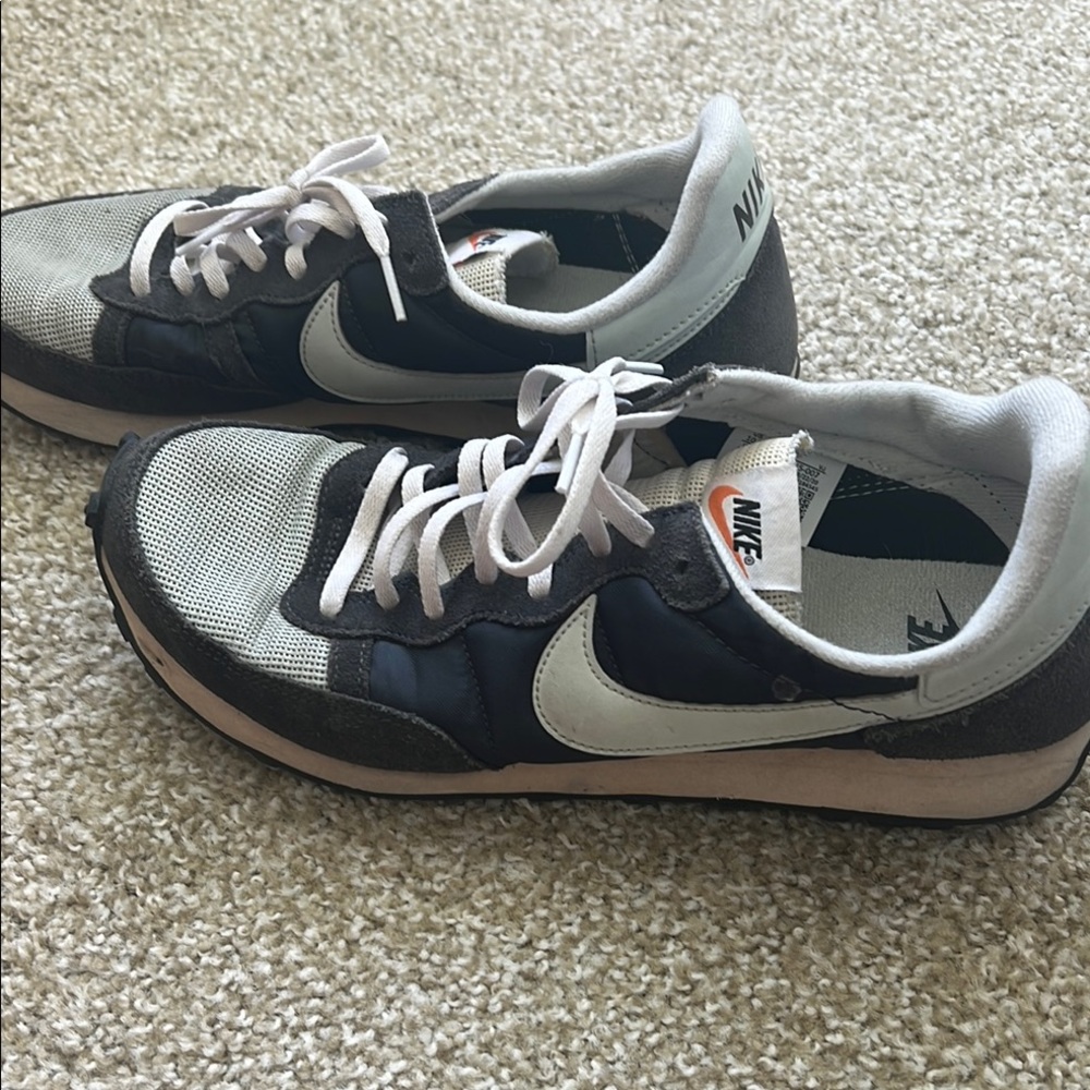 Vintage Nike Men's Blue and Light Blue Sneakers